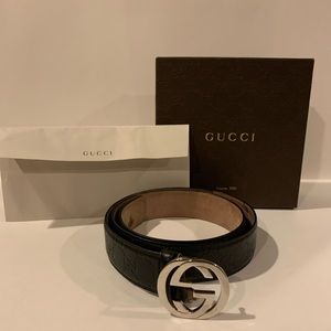 Men’s Designer Black Gucci Belt